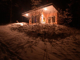 A photo of our demonstration cabin in Murphy, North Carolina