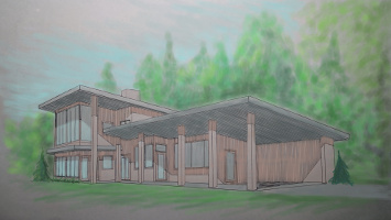 A passive solar home in Marble, North Carolina