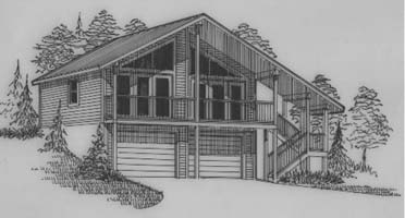 A rendering of the cabin
