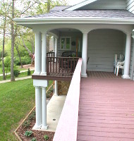 The deck and porch