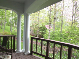 Inside the porch